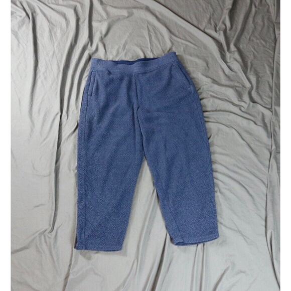 Patagonia Pants Womens Large Nena Fleece Blue Purple Pull On Straight 2021 - Picture 1 of 12